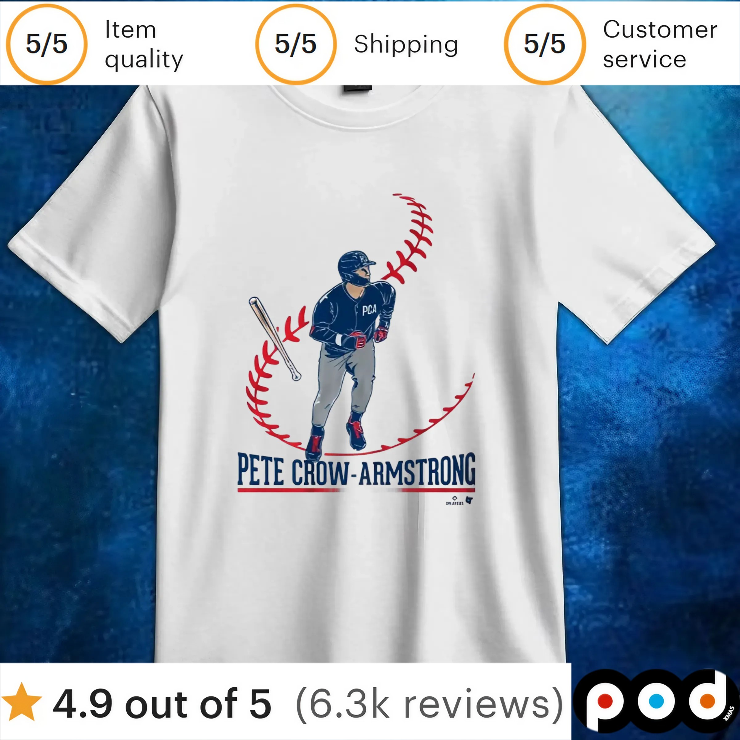 Pete Crow-Armstrong Big League T Shirt
