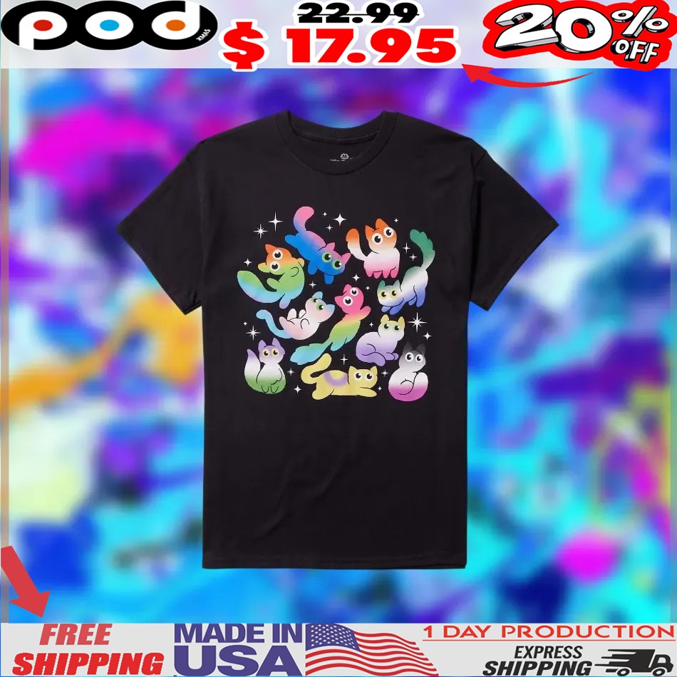 Pride Flags Void Cats Colorful 2025 Shirt