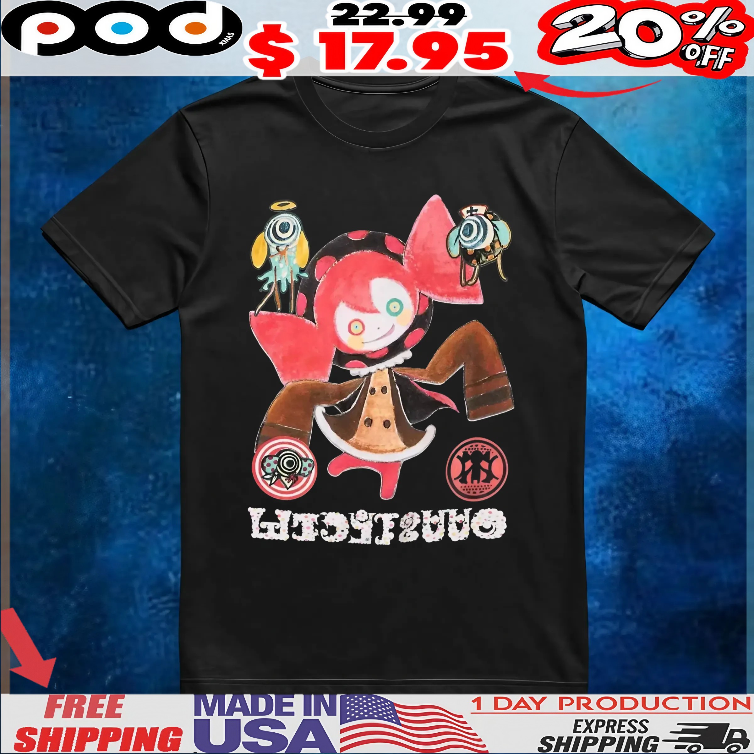 Puella Magi Madoka Magica Charlotte T Shirt 6 Puella Magi Madoka Magica Charlotte T Shirt