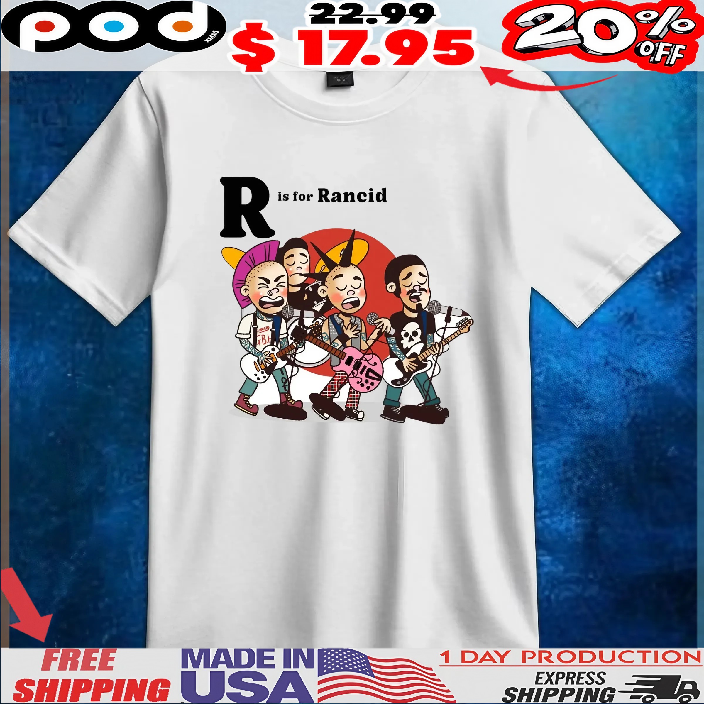 R is for Rancid T Shirt