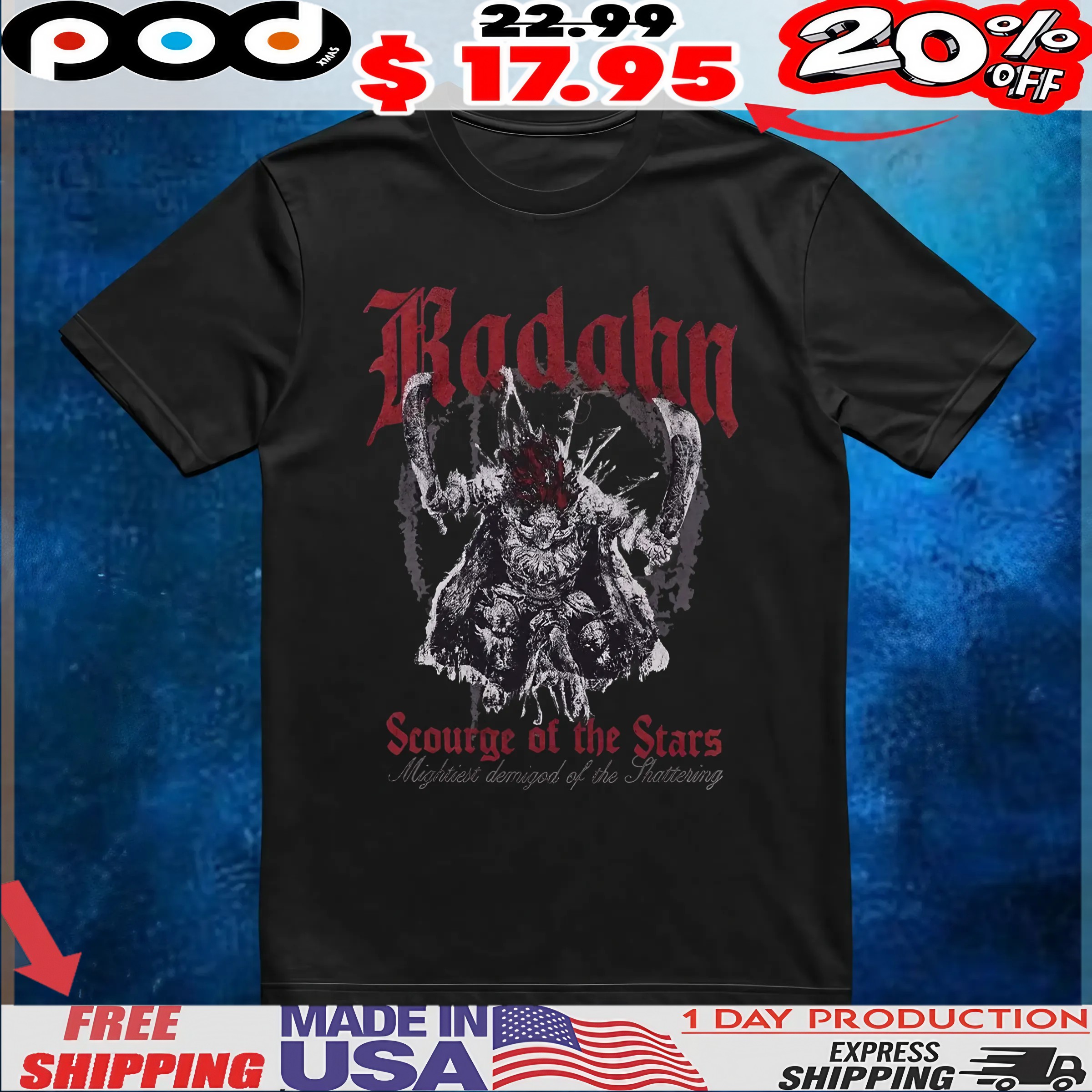 Radahn Scourge Of The Stars Mightiest Demigod Of The Thattering T Shirt 6 Radahn Scourge Of The Stars Mightiest Demigod Of The Thattering T Shirt