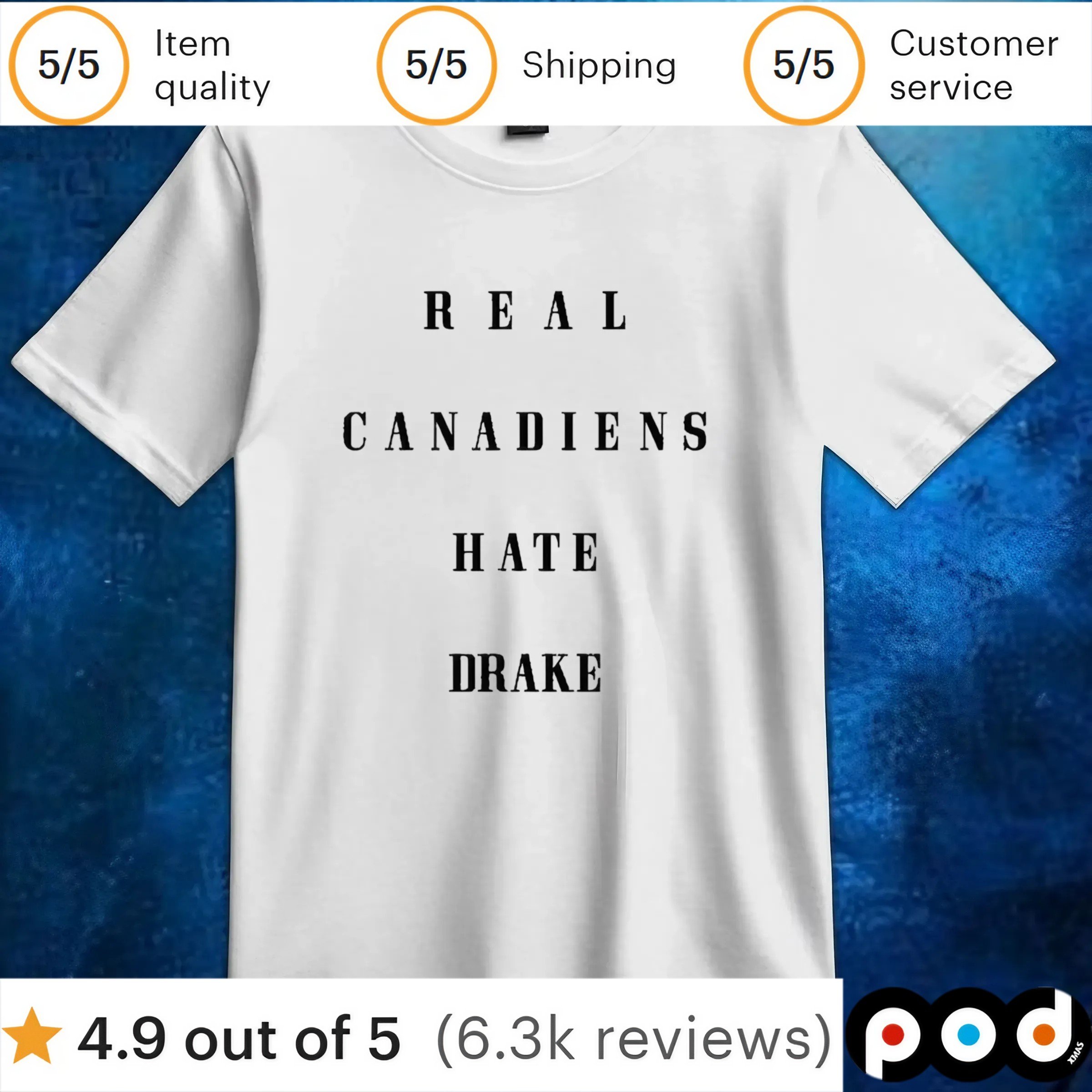 Real Canadiens Hate Drake T Shirt