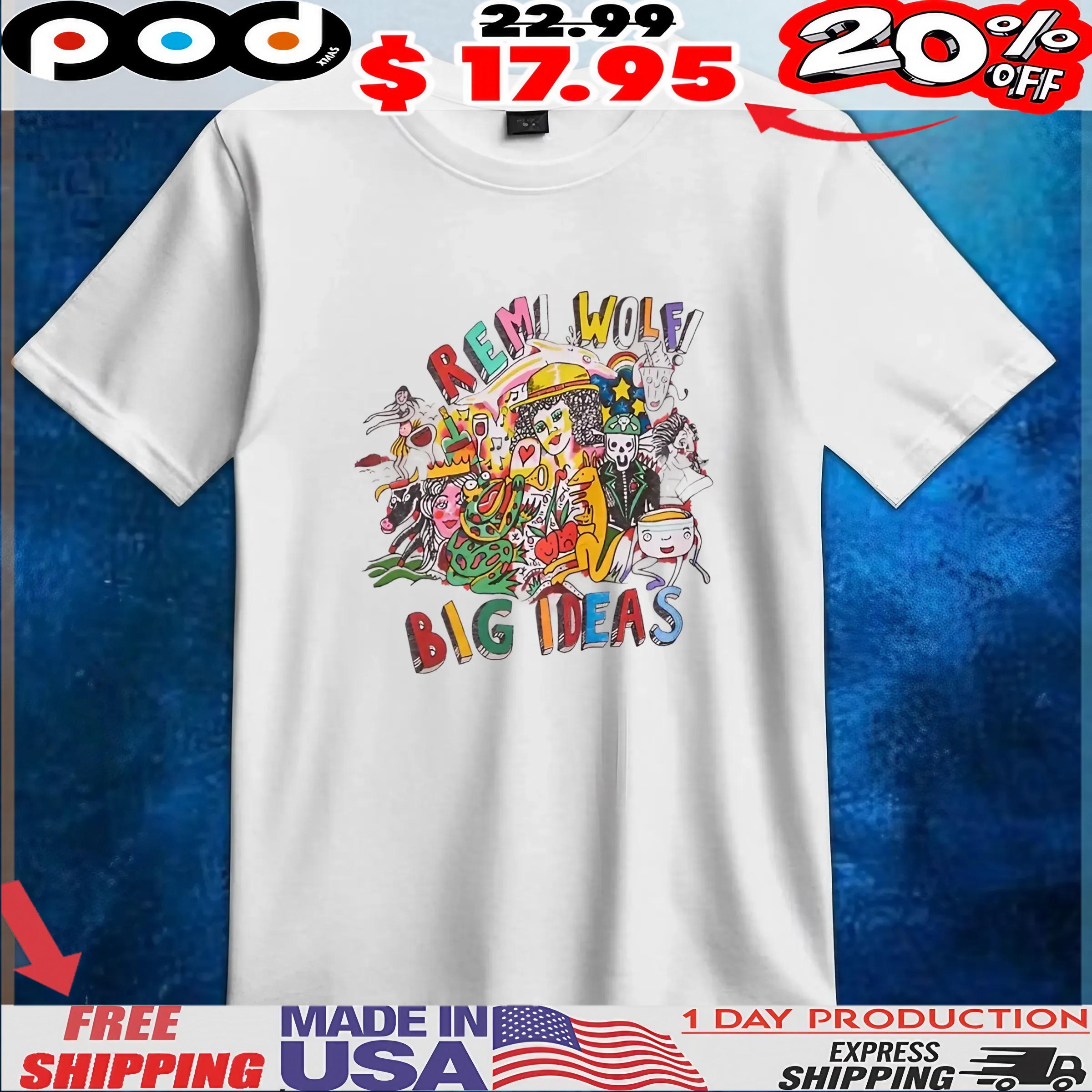 Remi Wolf Big Ideas Pop Art T Shirt 1 Remi Wolf Big Ideas Pop Art T Shirt