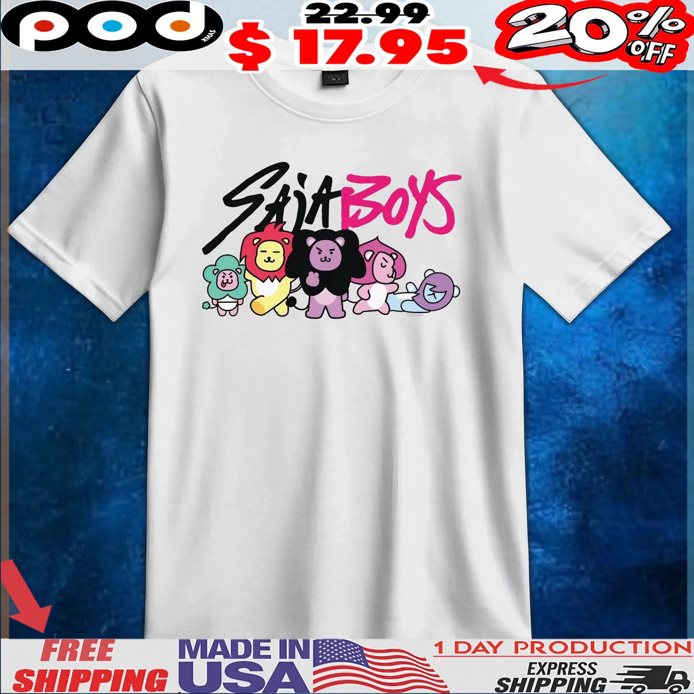 Saja Boys Lion Mascots KPop Demon Hunters T Shirt 6 Saja Boys Lion Mascots KPop Demon Hunters T Shirt