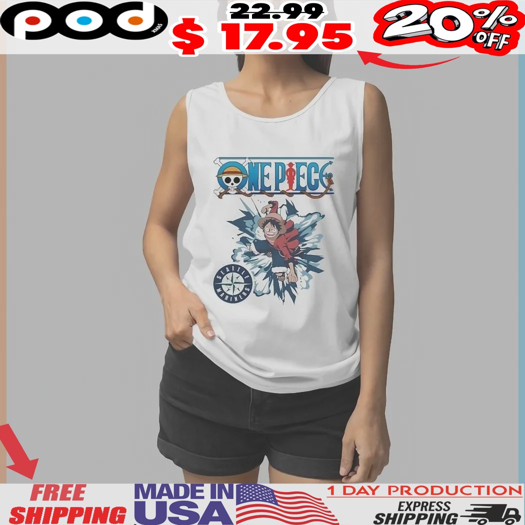 Seattle Mariners Mariners Luffy One Piece Anime Shirt