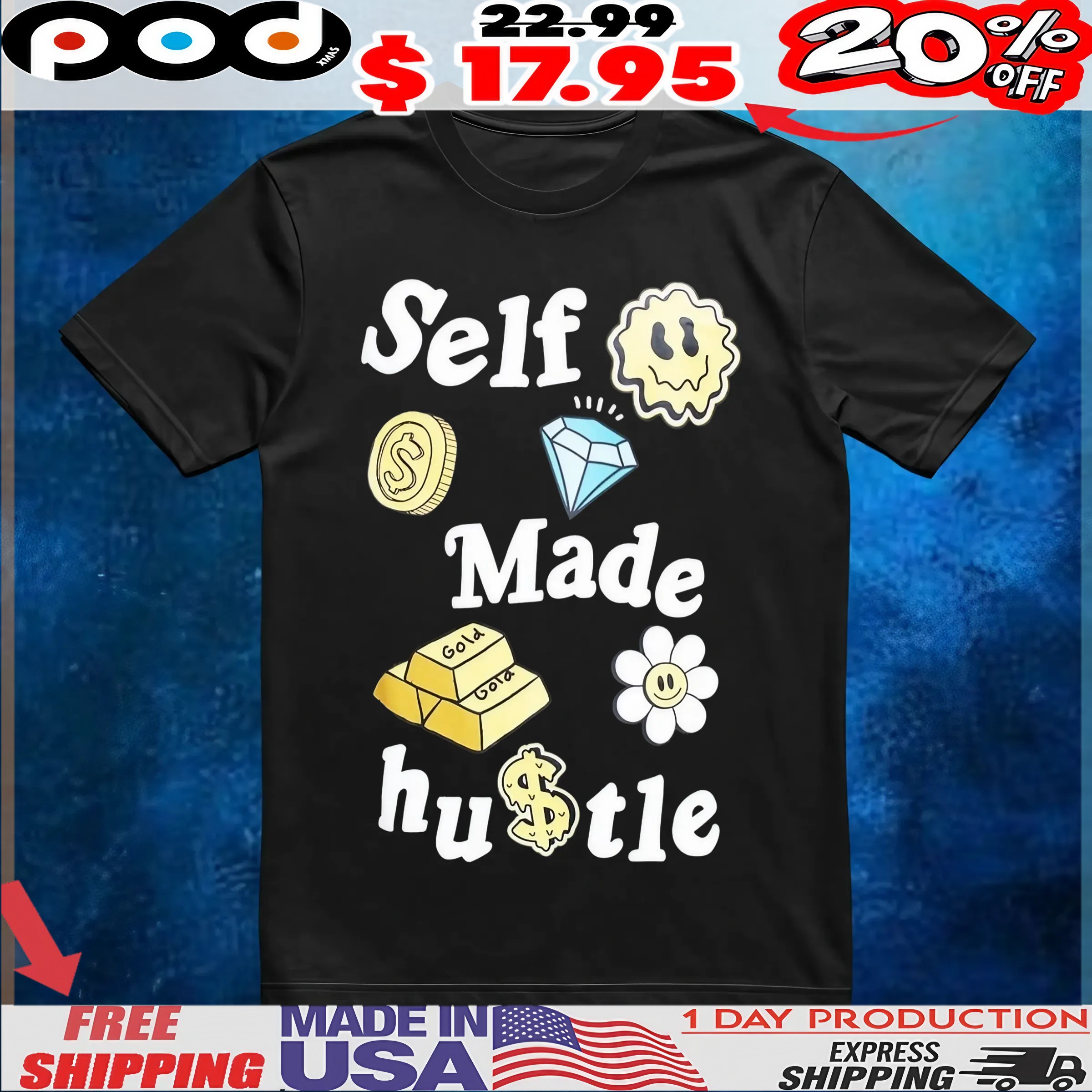 Self Made Hustle Shirt 6 Self Made Hustle Shirt