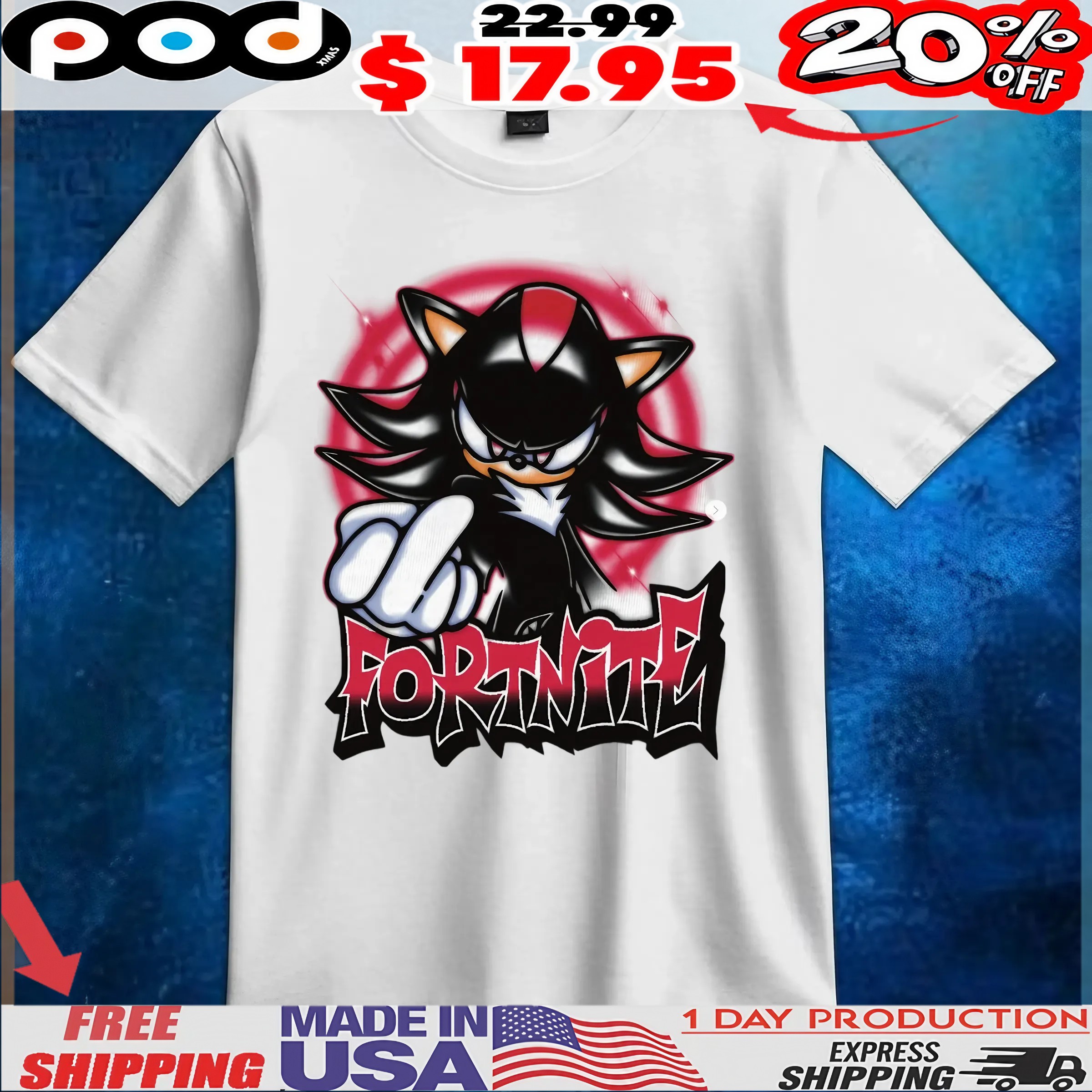 Shadow The Hedgehog Fortnite Middle Finger T Shirt 6 Shadow The Hedgehog Fortnite Middle Finger T Shirt
