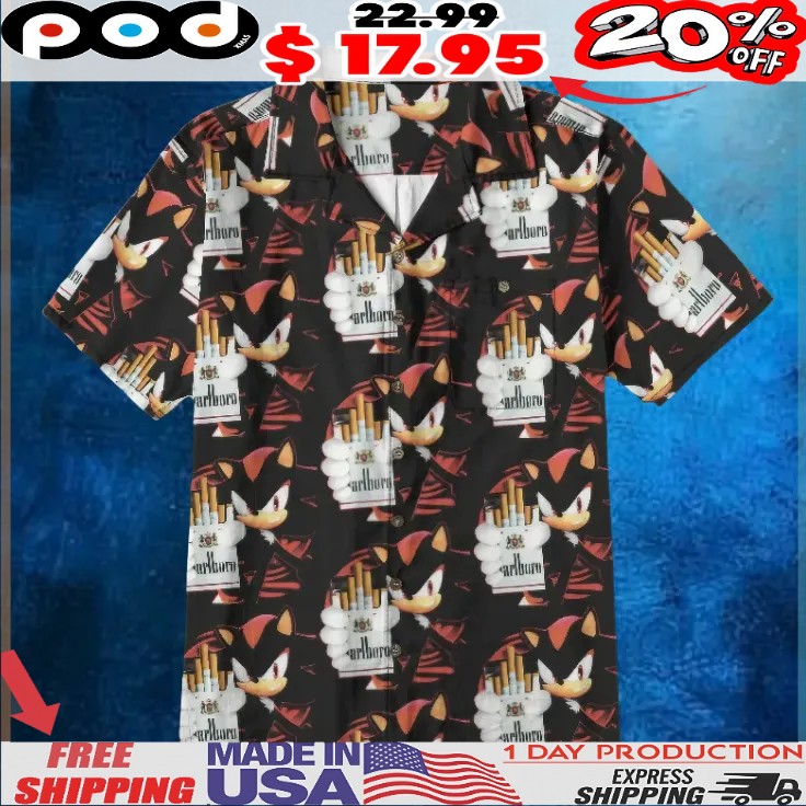 Shadow The Hedgehog Marlboro Shirt