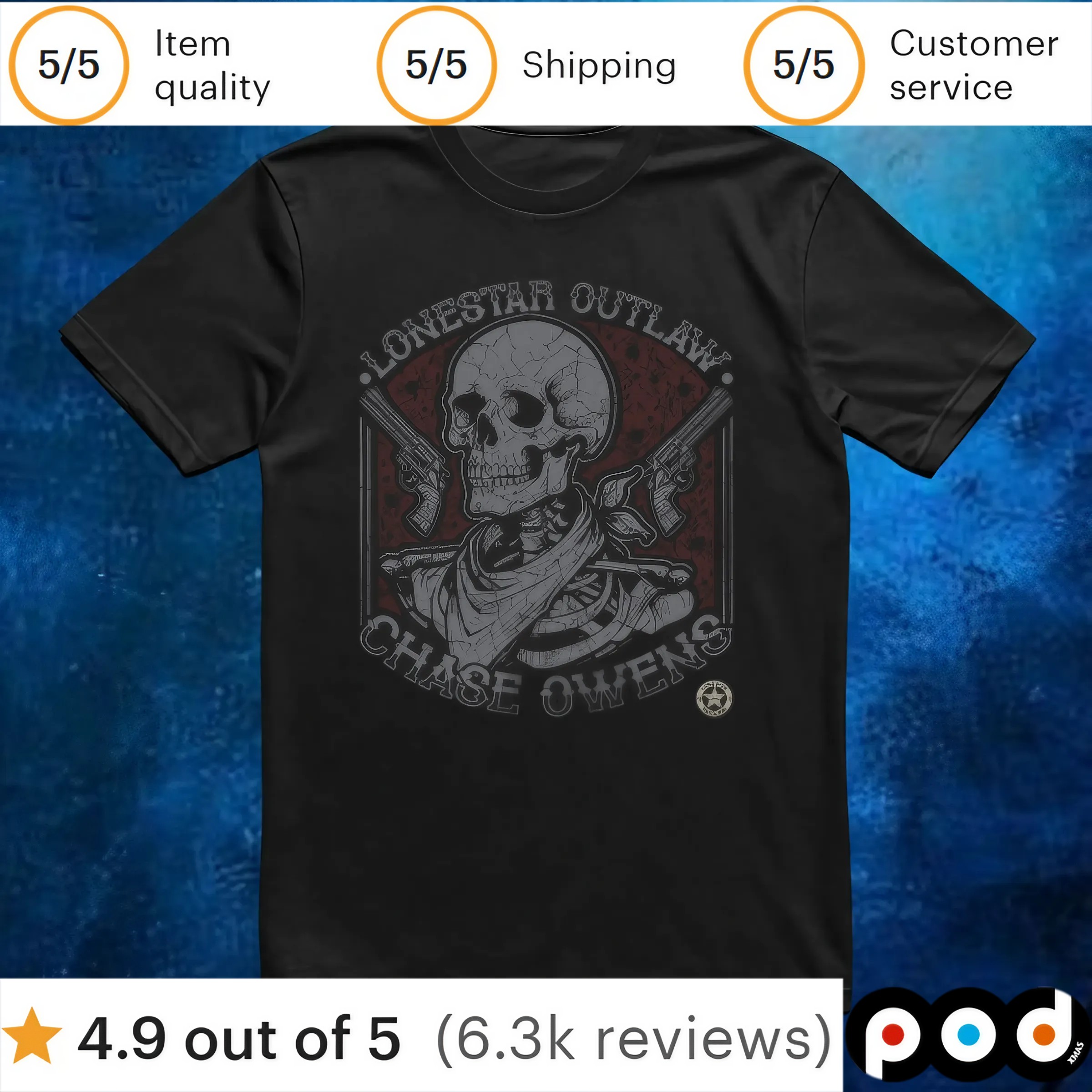 Skeleton Chase Owens Lonestar Outlaw June 2025 T Shirt 1 Skeleton Chase Owens Lonestar Outlaw June 2025 T Shirt