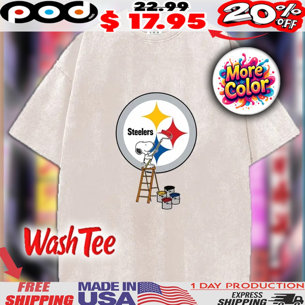 Snoopy Pittsburgh Steelers Painting NFL Football Peanuts & Sports Mashup Shirt 1 Snoopy Pittsburgh Steelers Painting NFL Football Peanuts & Sports Mashup Shirt