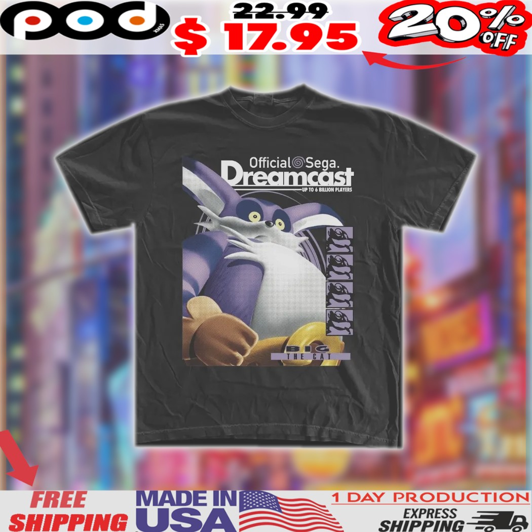 Sonic Big The Cat Sega Dreamcast Shirt