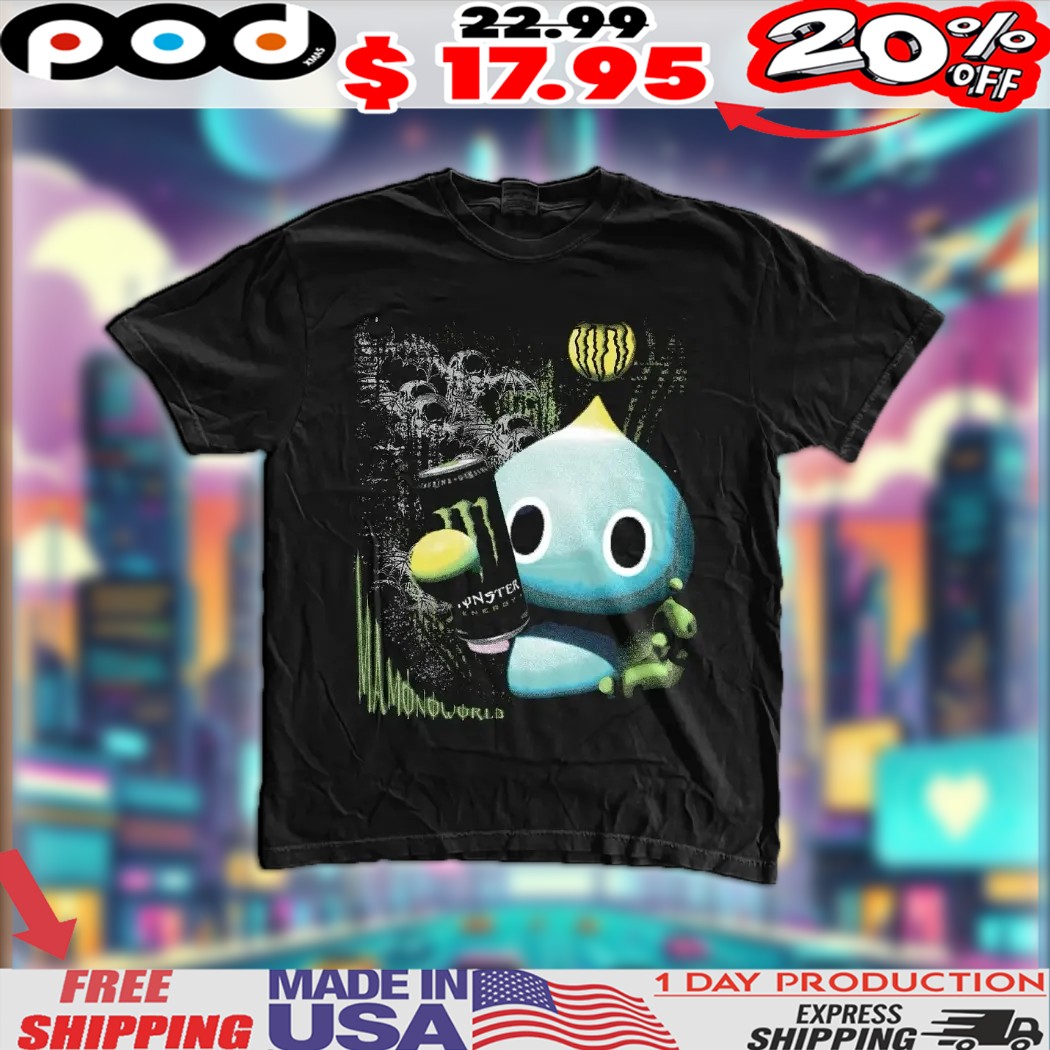 Sonic Chao Holding Monster Energy Shirt