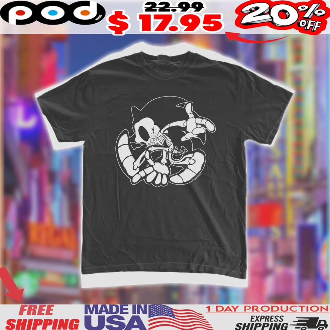 Sonic The HedgeHog Skeleton Shirt