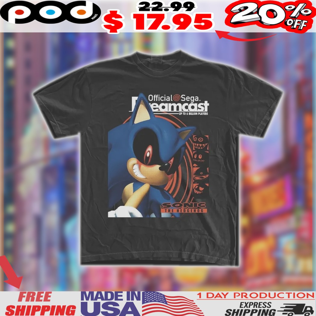 Sonic The Hedgehog Sega Dreamcast Shirt