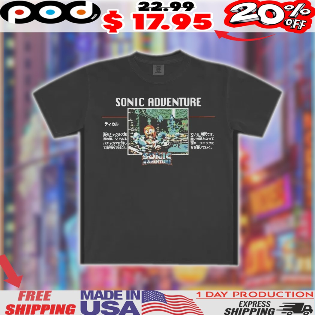 Sonic The Hedghog Sonic Adventure Graphic Shirt