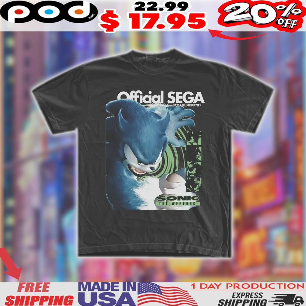 Sonic the Werehog Sega Dreamcast Shirt