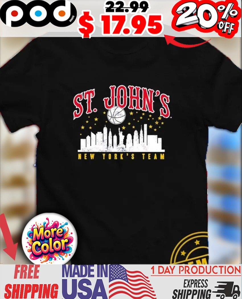 St John’s Red Storm New York’s Team skyline shirt
