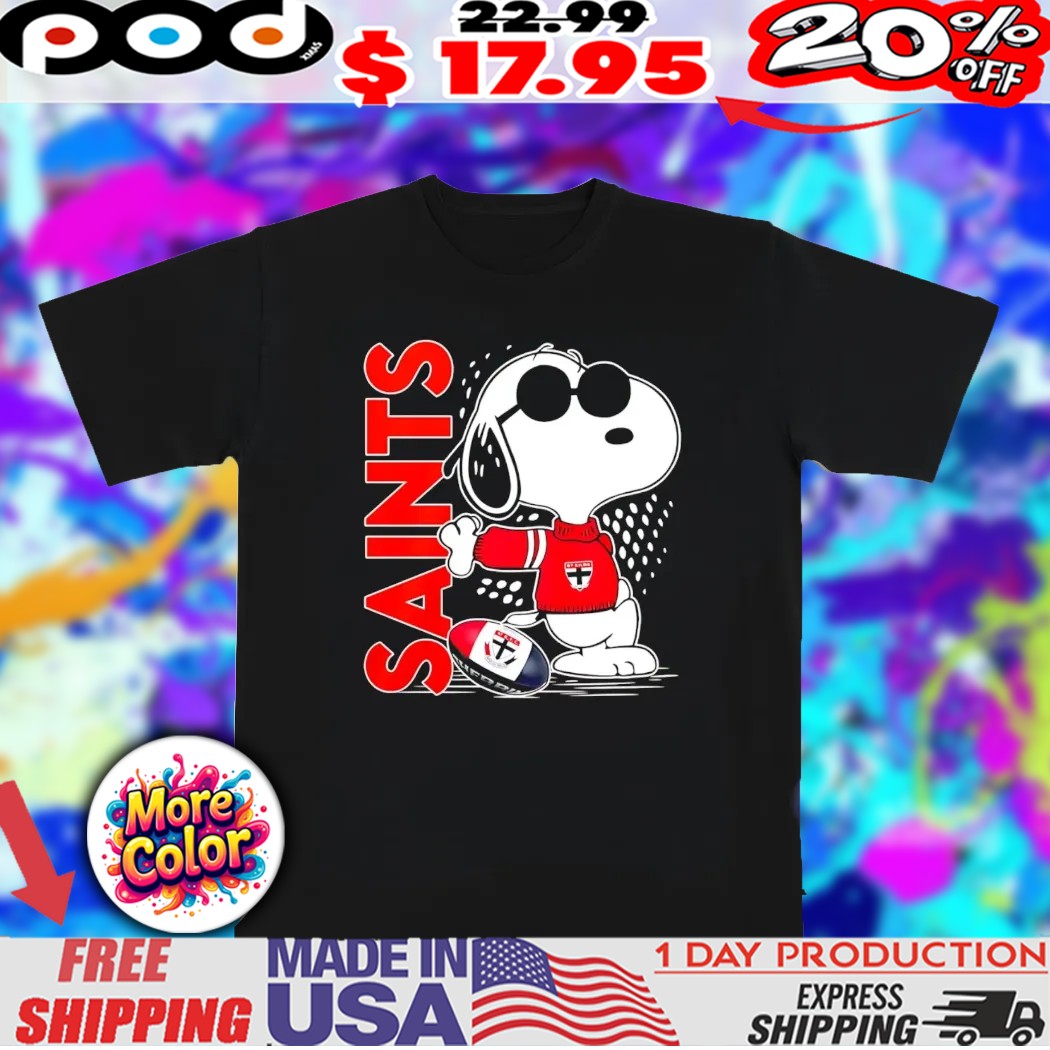 St Kilda Saints Snoopy player sport shirt