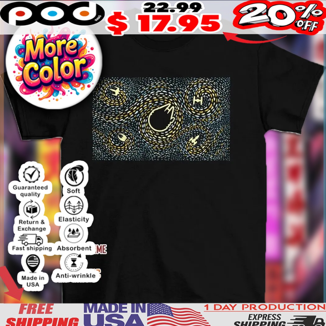 Starry spaceships shirt