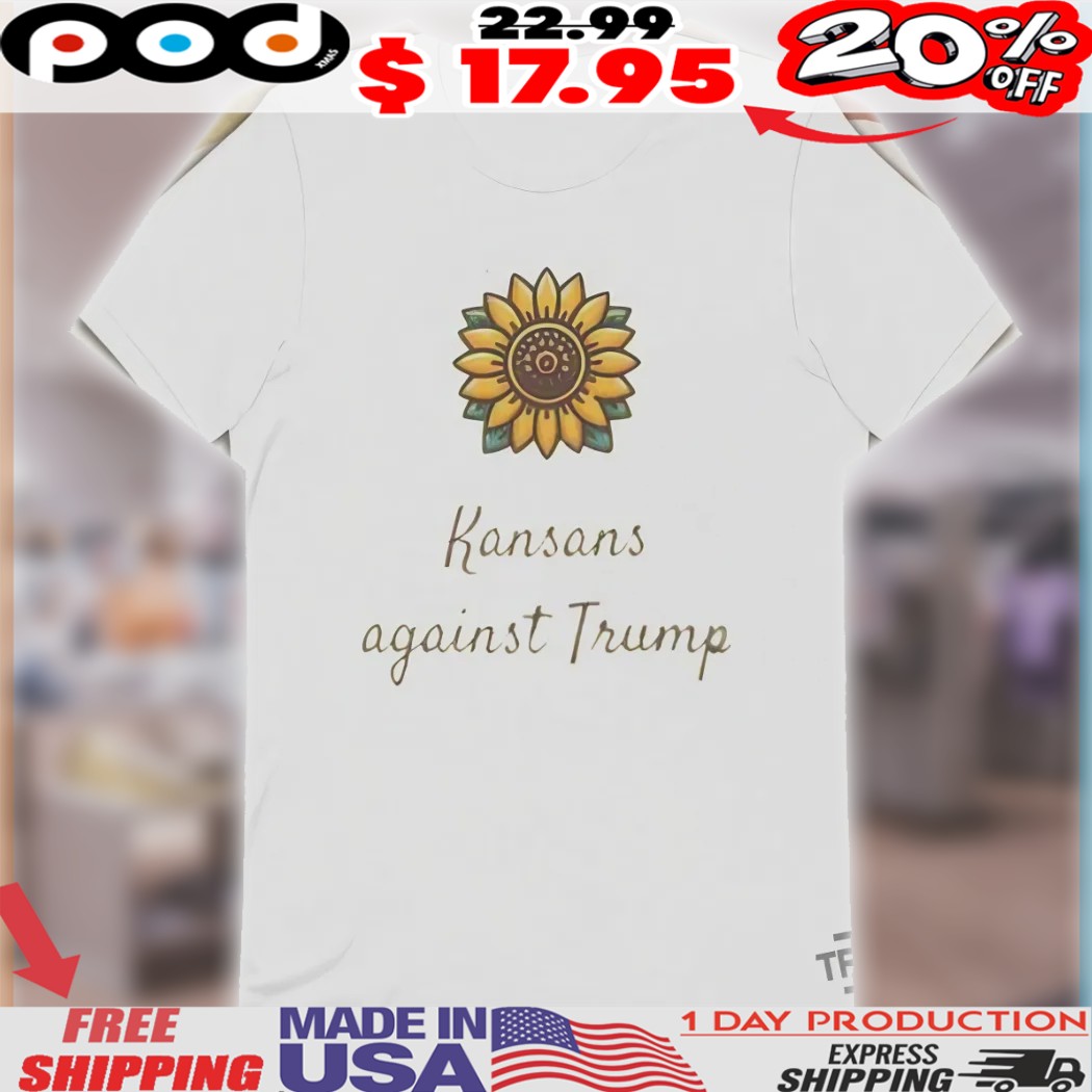 Sunflower Kansas Against Trump Retro Shirt