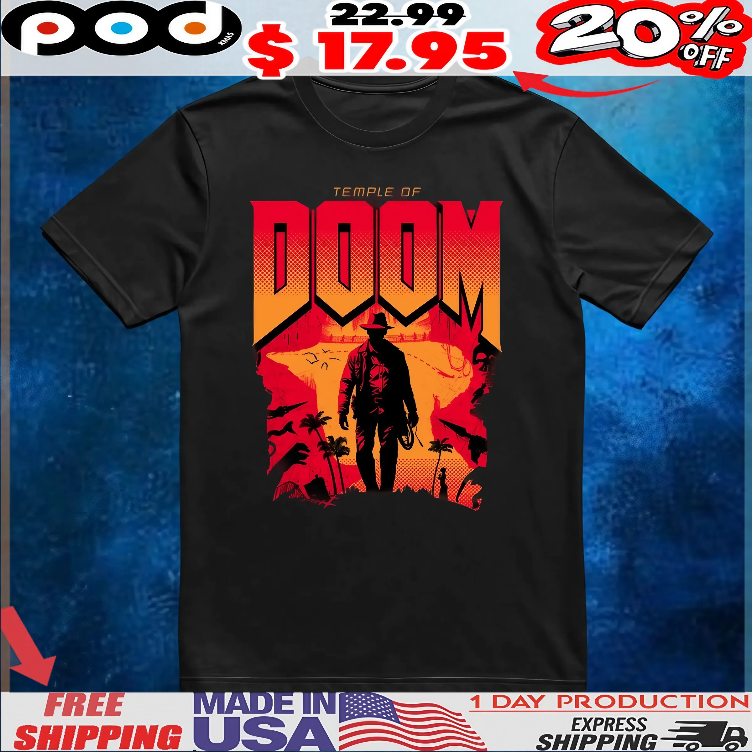Temple Of Doom Graphic T Shirt 1 Temple Of Doom Graphic T Shirt