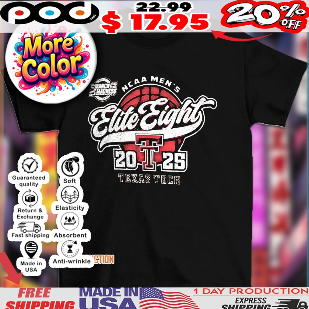Texas Tech NCAA Men’s Elite Eight 2025 vintage shirt