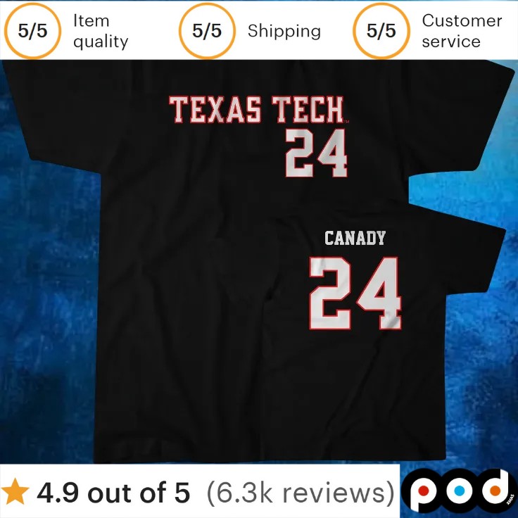 Texas Tech Softball NiJaree Canady 24 T Shirt 1 Texas Tech Softball NiJaree Canady 24 T Shirt