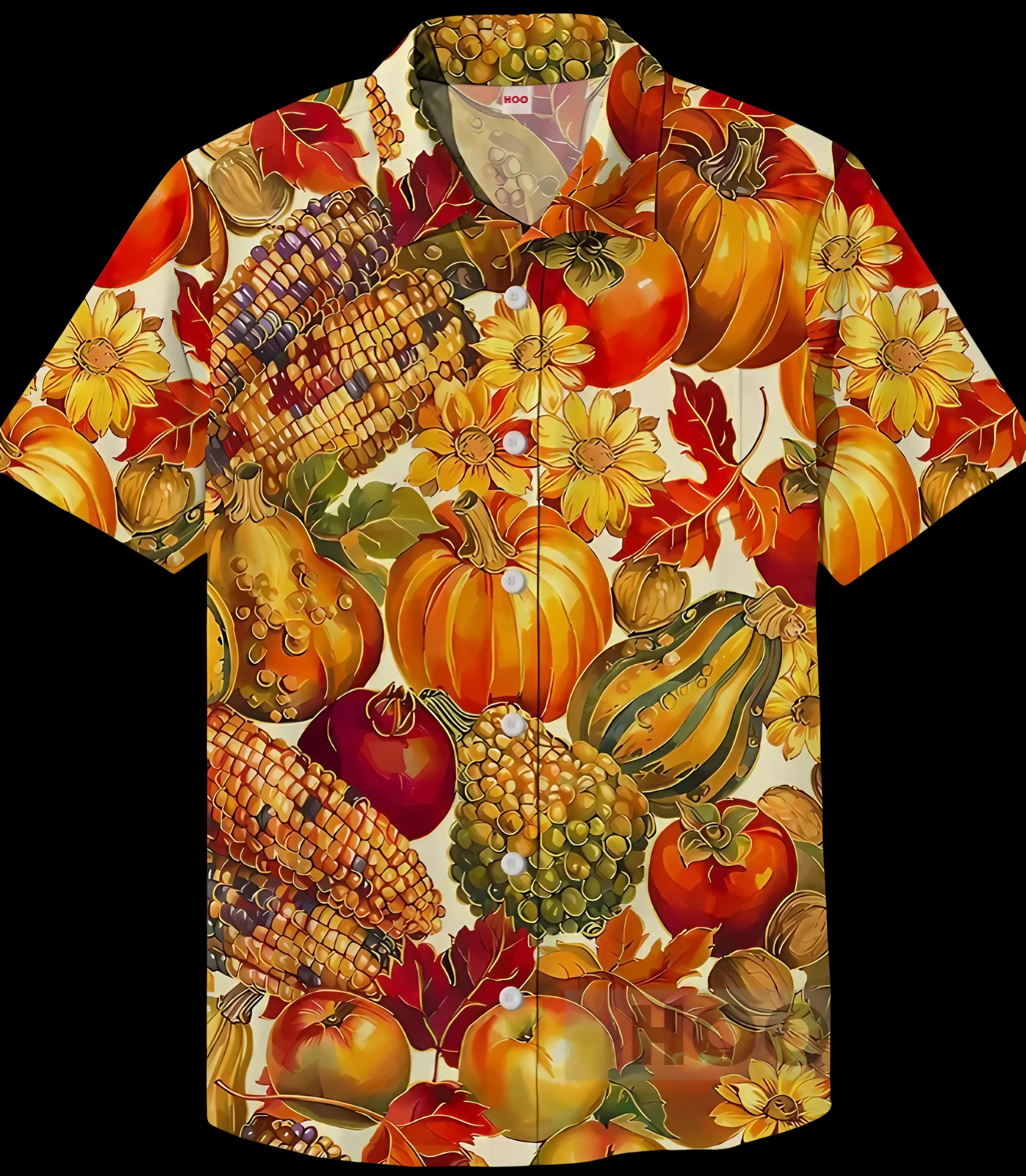 Thanksgiving Fruits And Vegetables Halloween Hawaiian Shirt