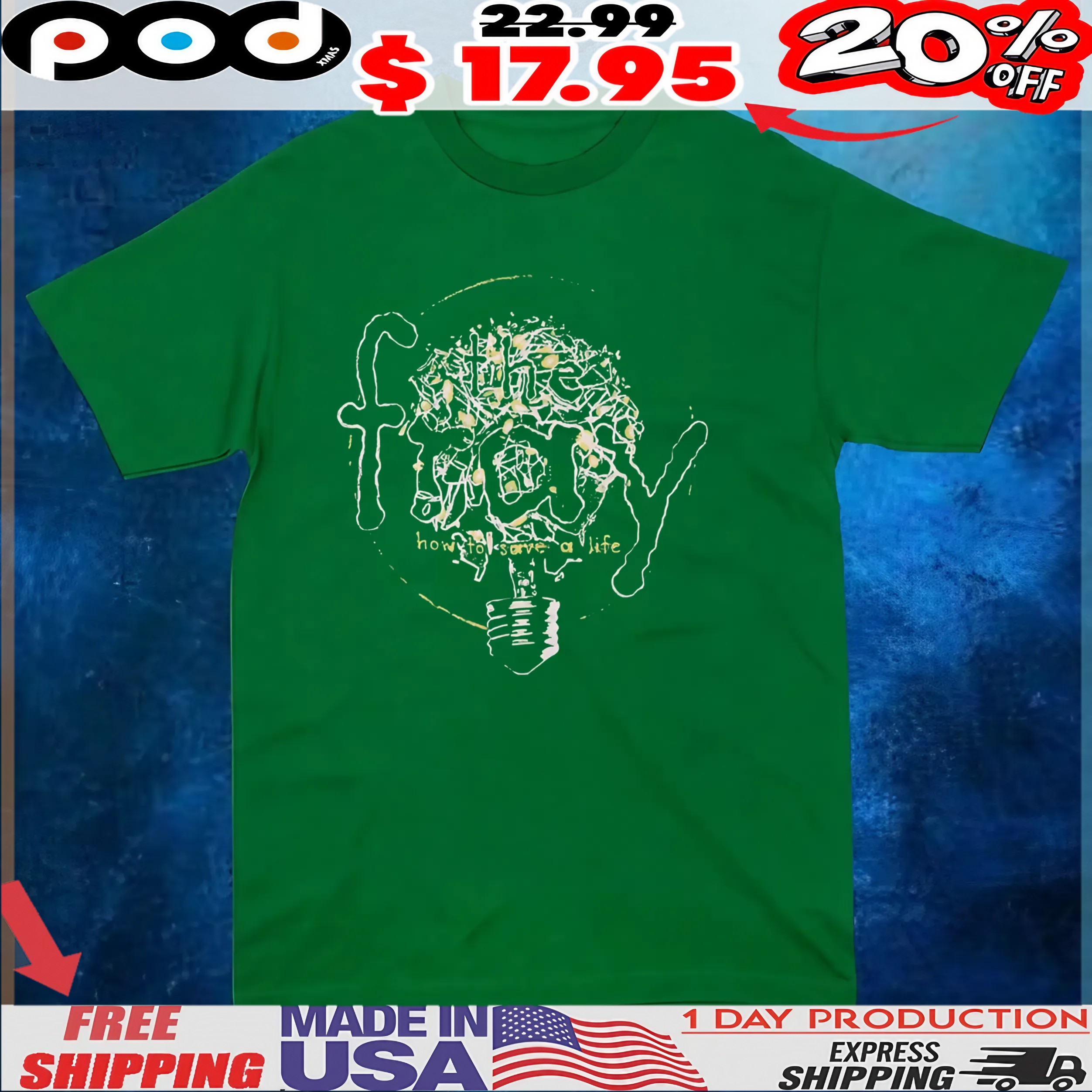 The Fray How To Save A Life Lightbulb T Shirt