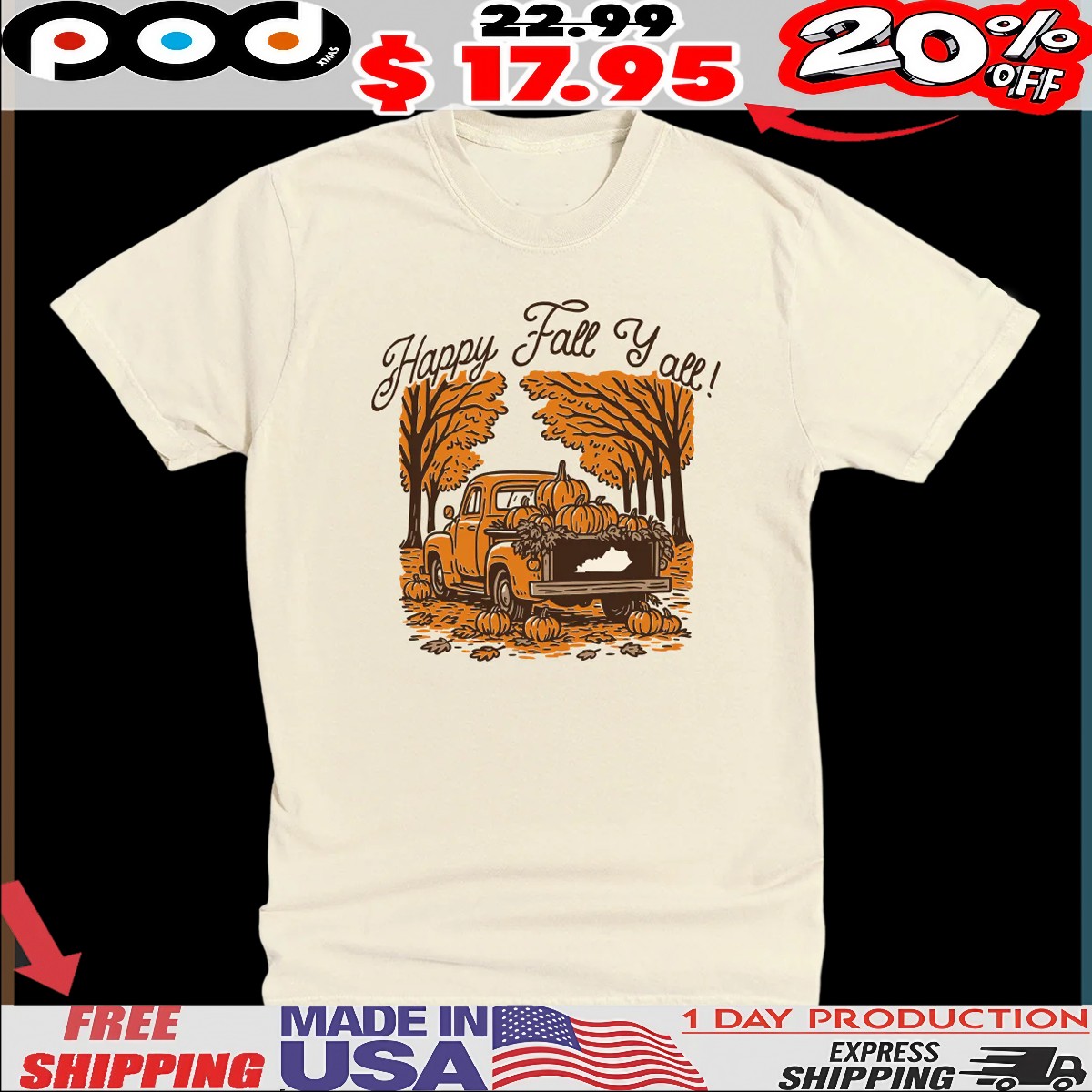 The Happy Fall Y all t shirt 1 The Happy Fall Y