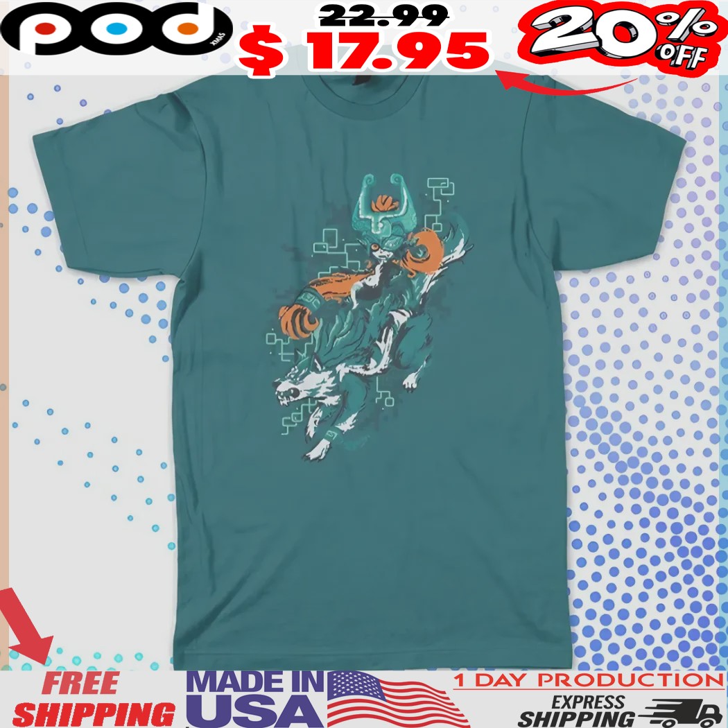 The Legend Of Zelda Shadowfarer Wolf Pixel Art Shirt