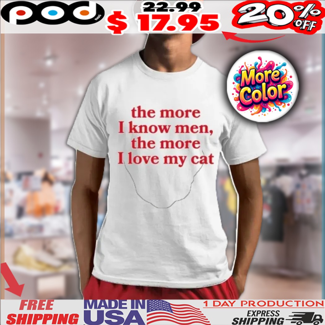 The More I Know Men The More I Love My Cat Shirt