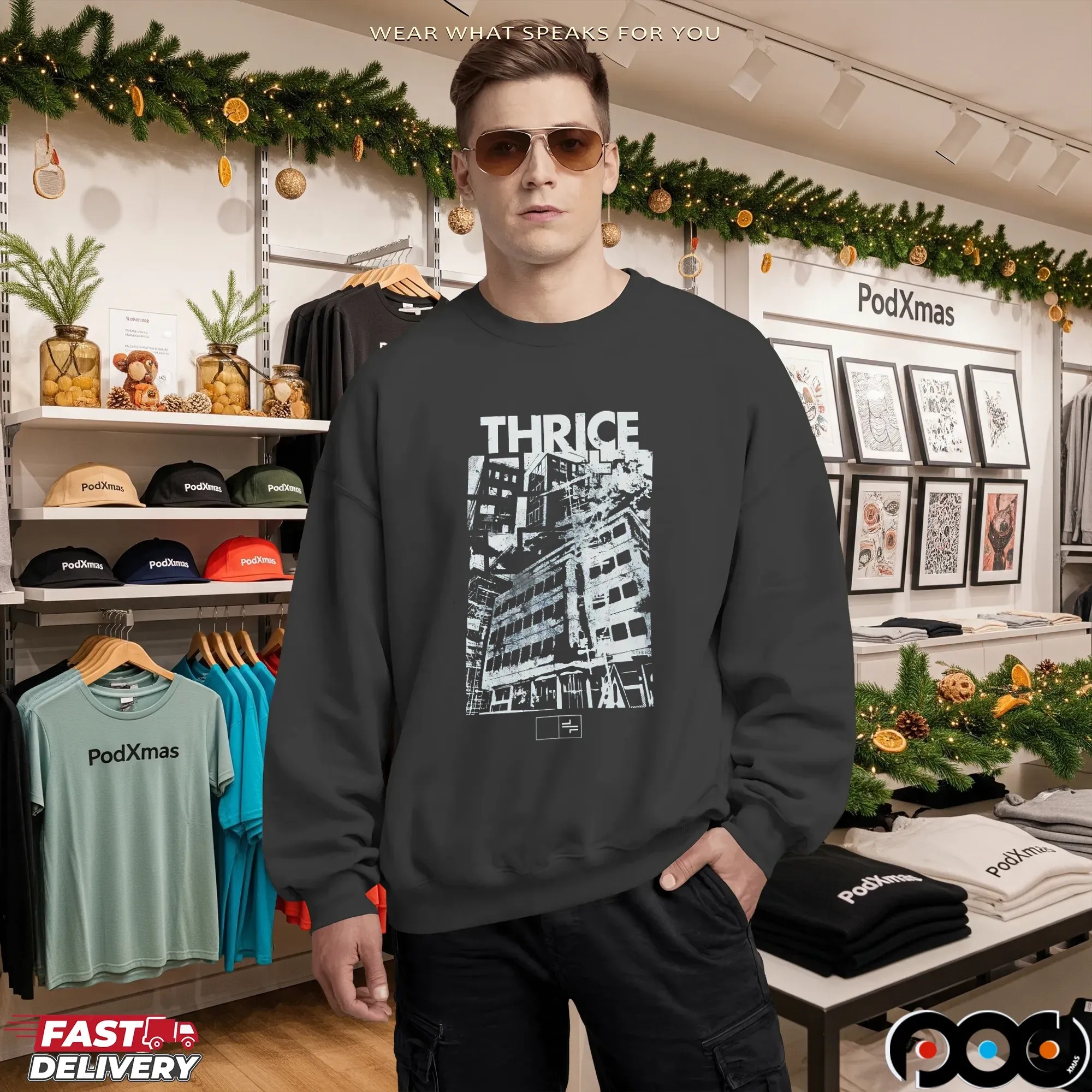 Thrice Crashing Building T-Shirt 10 Thrice Crashing Building T-Shirt