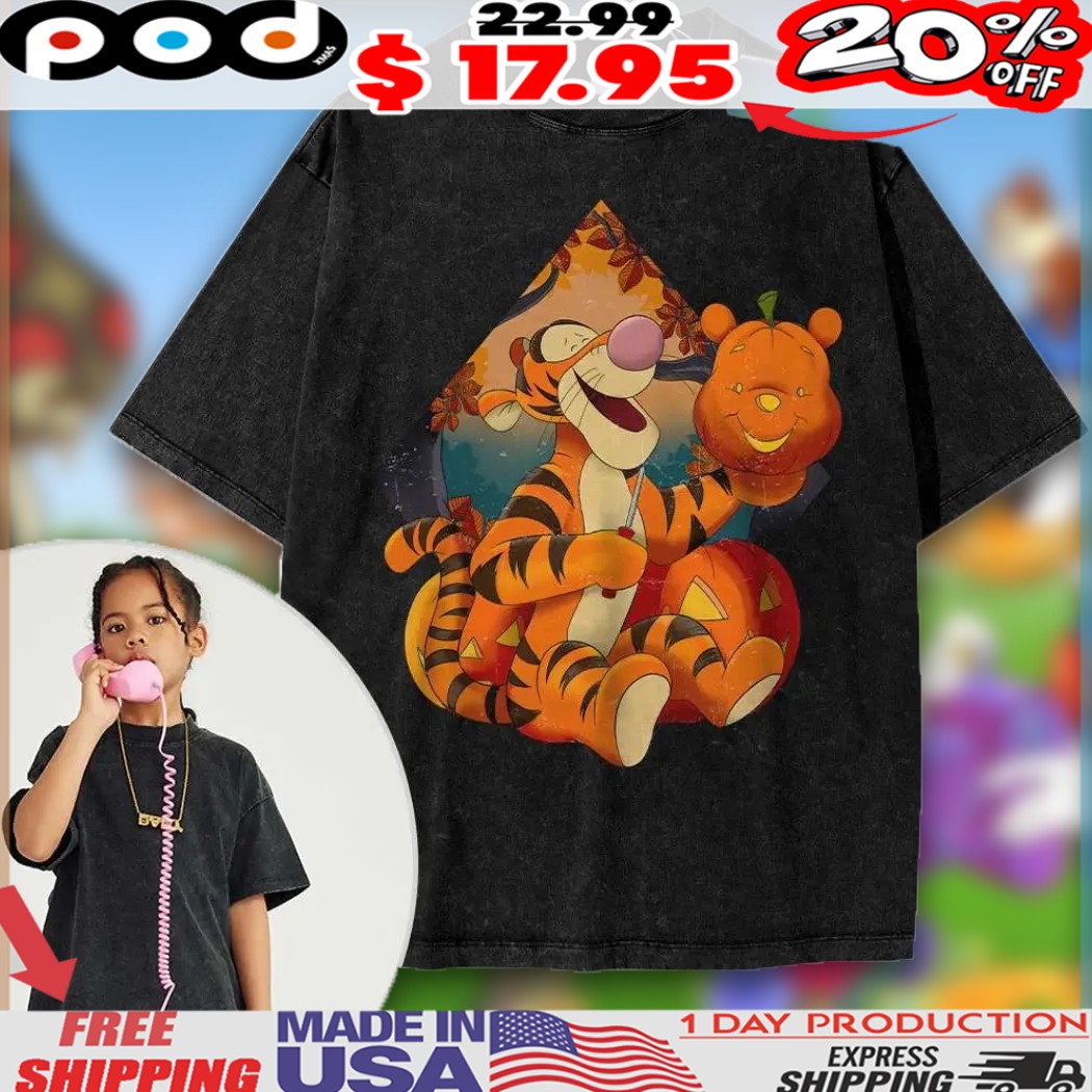 Tigger Winnie the Pooh Animated Halloween Kids Shirt 1 Tigger Winnie the Pooh Animated Halloween Kids Shirt