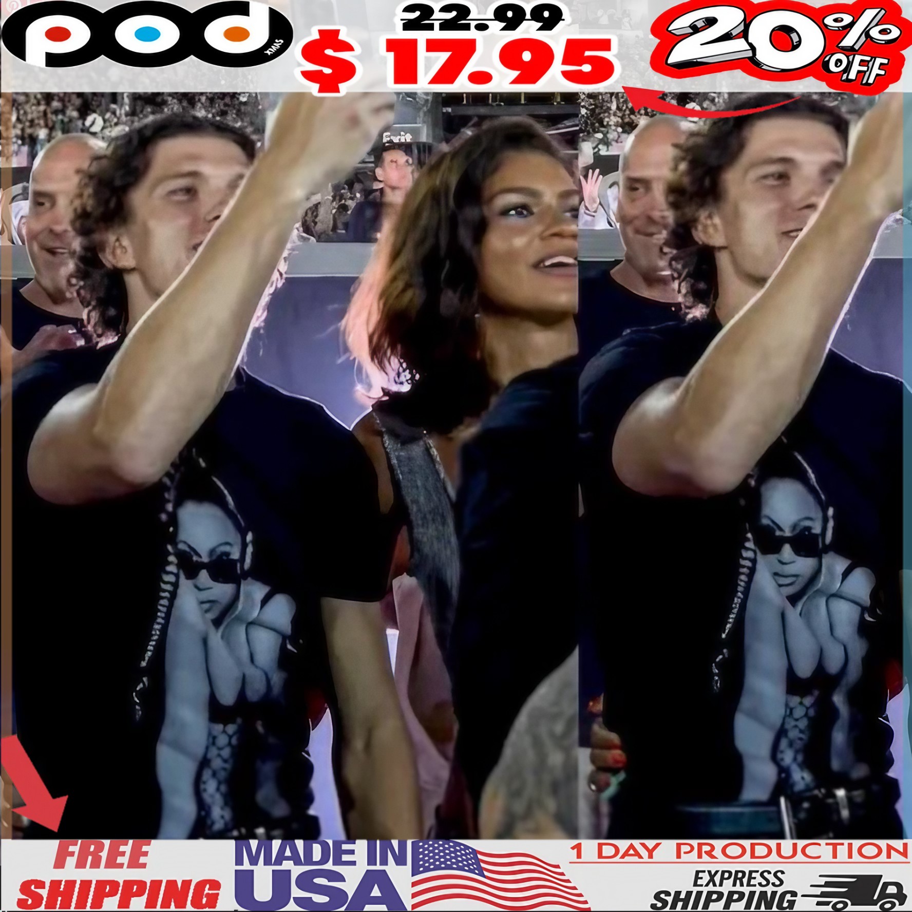 Tom Holland Wearing Beyoncé T Shirt