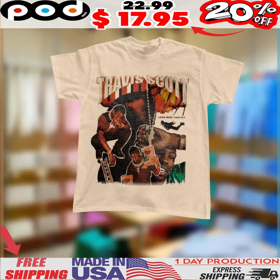 Travis Scott Look Mom I Can Fly Vintage Bootleg Shirt 1 Travis Scott Look Mom I Can Fly Vintage Bootleg Shirt