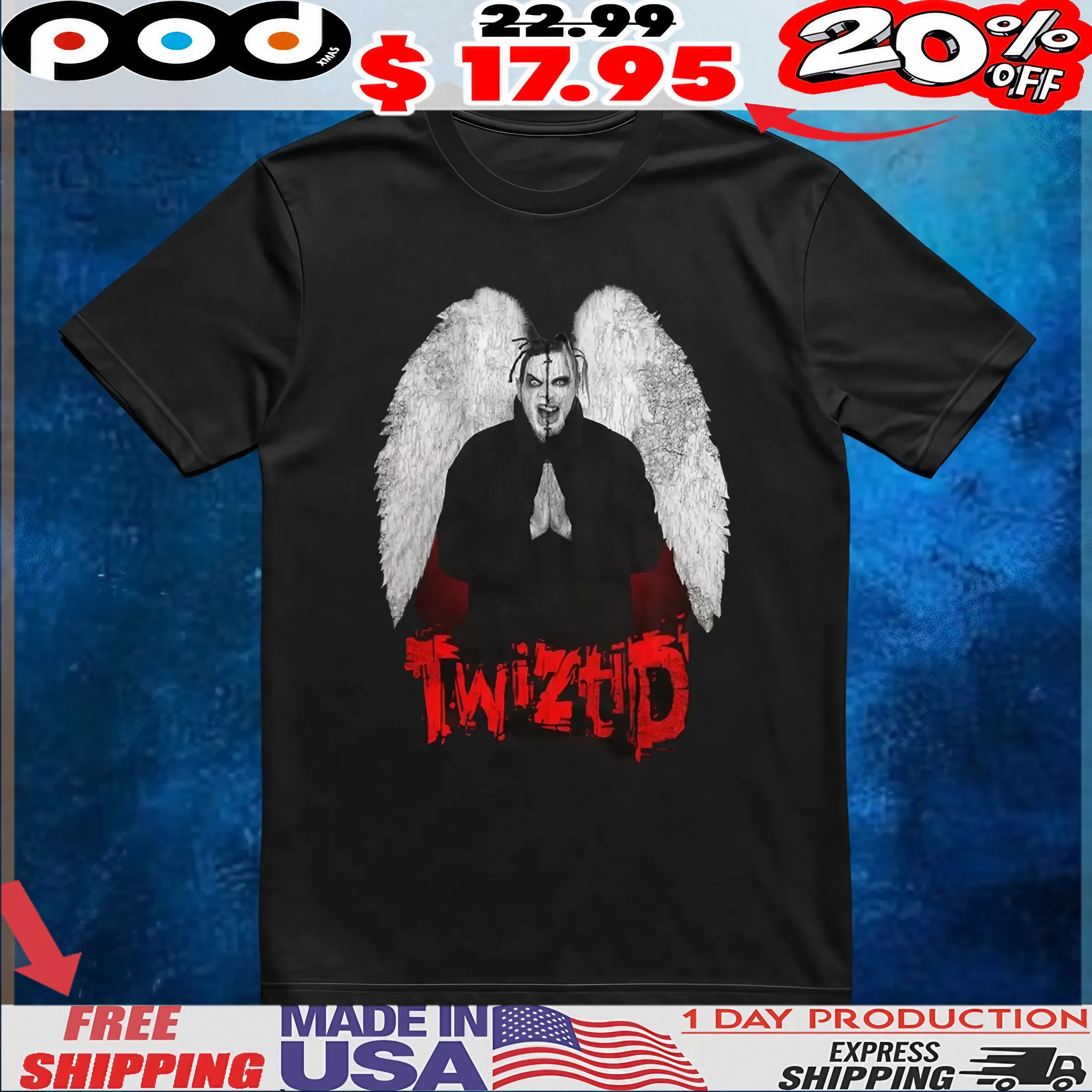 Twiztid Angel Wings T Shirt