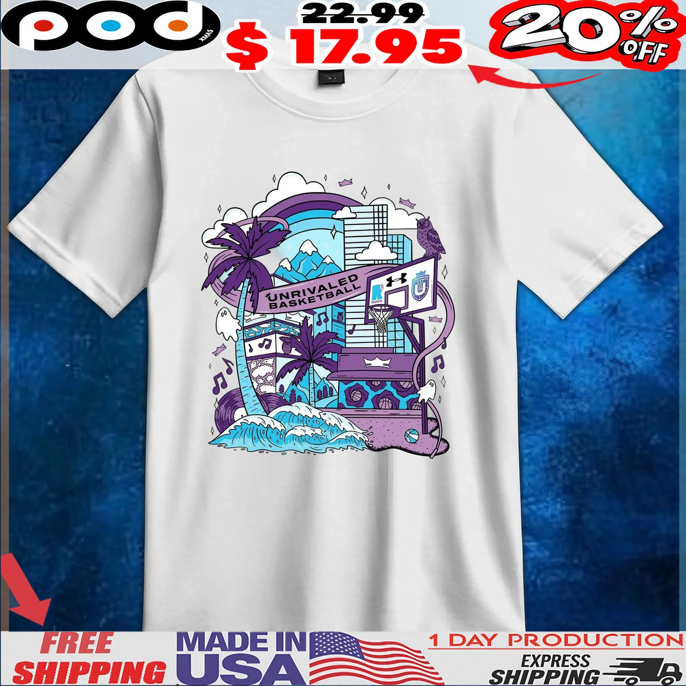 UNRIVALED BASKETBALL WNBA T Shirt