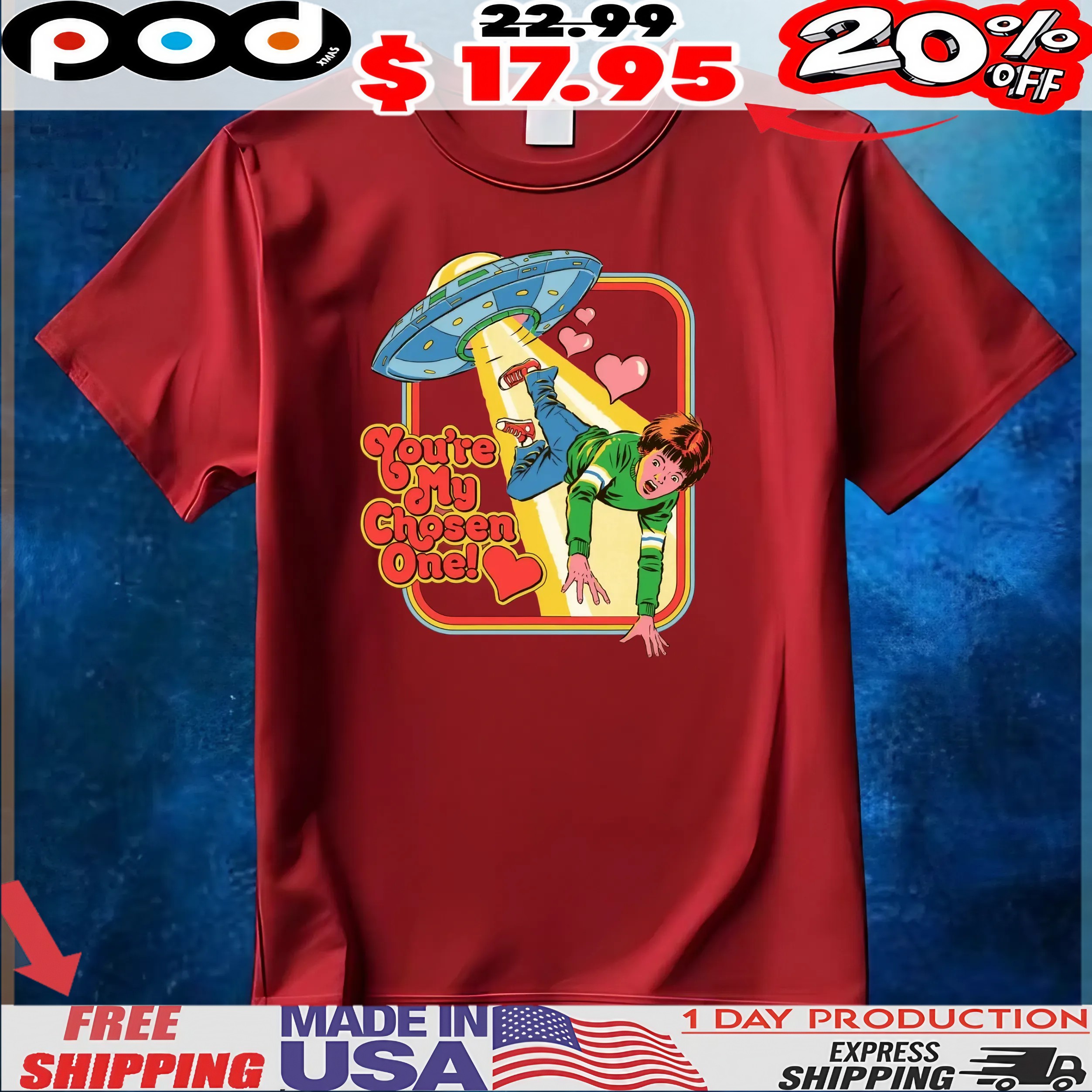 Ufo You_re My Chosen One Graphic T Shirt