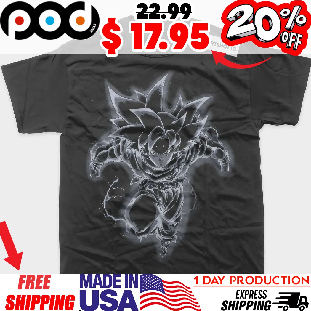 Ultra Instinct Son Goku Dragon Ball Dynamic Pose Anime Streetwear Shirt