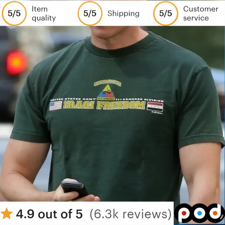 United States Army Dad Coradas 1st Armored Division Iraqi Freedom T Shirt 1 United States Army Dad Coradas 1st Armored Division Iraqi Freedom T Shirt