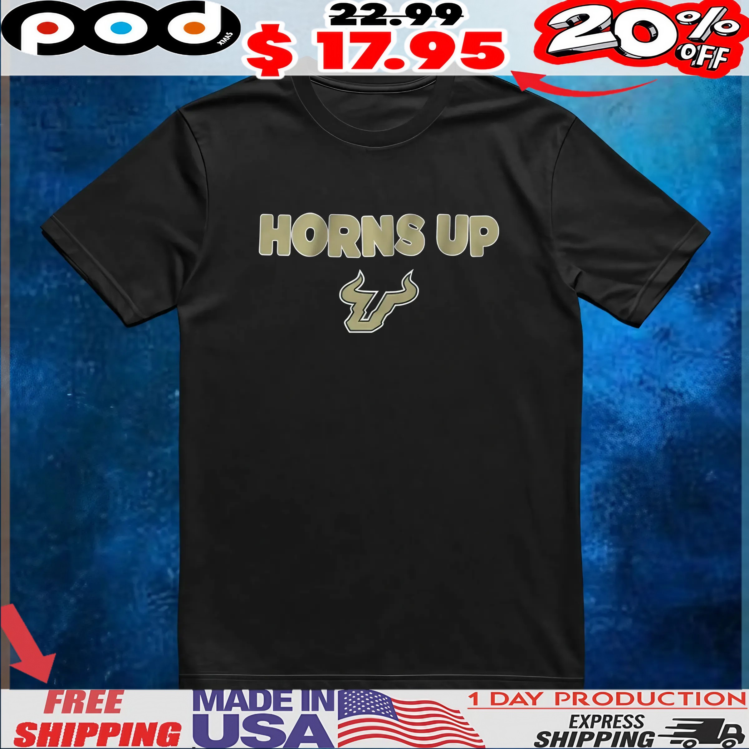 Usf Bulls Team Slogan Logo T Shirt 6 Usf Bulls Team Slogan Logo T Shirt