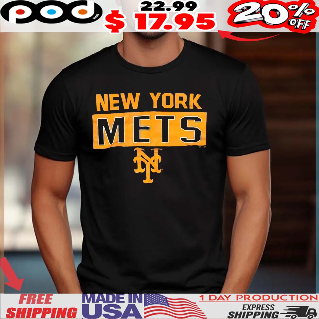 Vintage  New York Mets Logo 2025 Shirt