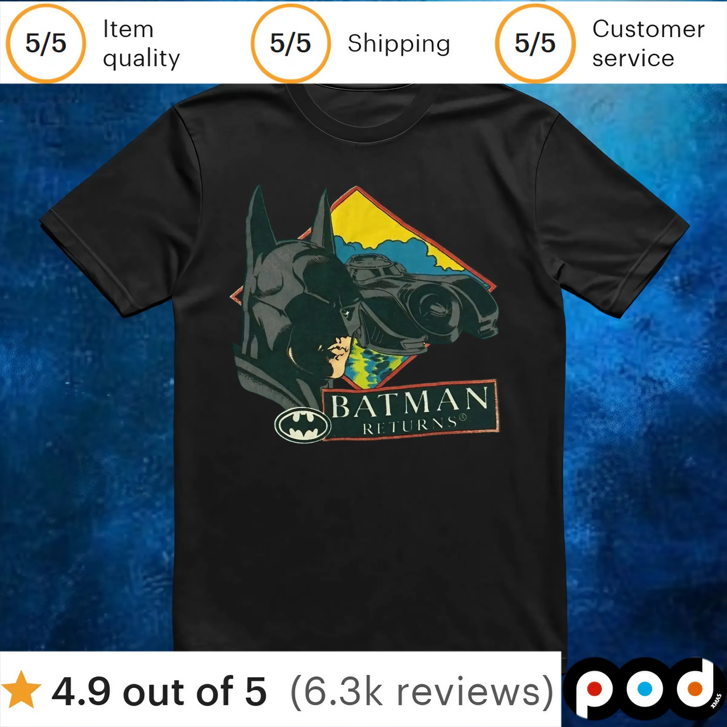 Vtg 90s Batman Returns Promo T Shirt 6 Vtg 90s Batman Returns Promo T Shirt
