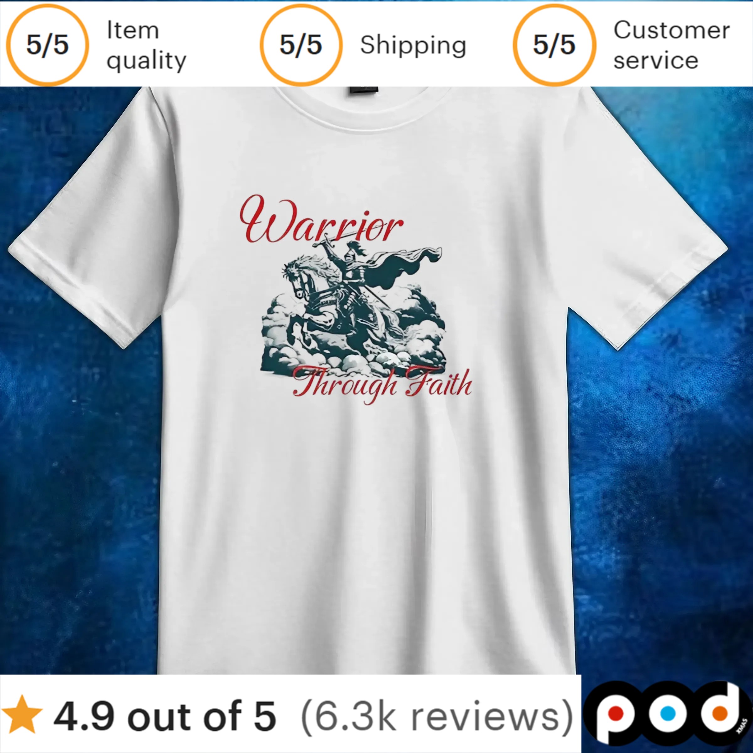 Warrior through faith t shirt
