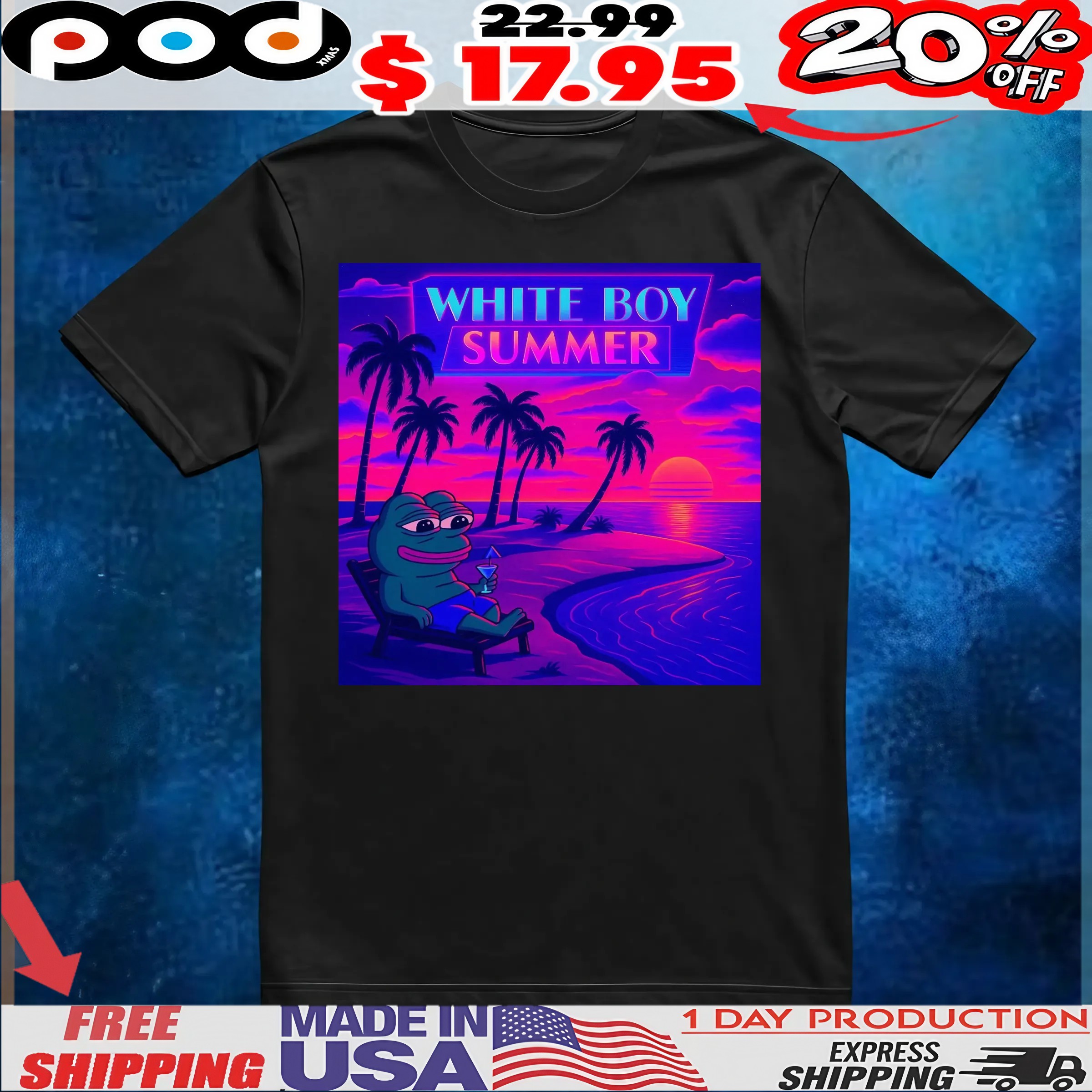 White Boy Summe Pepe the Frog Hawaiian T Shirt 6 White Boy Summe Pepe the Frog Hawaiian T Shirt