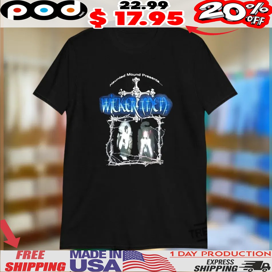 Wickermen Buckshot Hackle Haunted Mound Tour Shirt