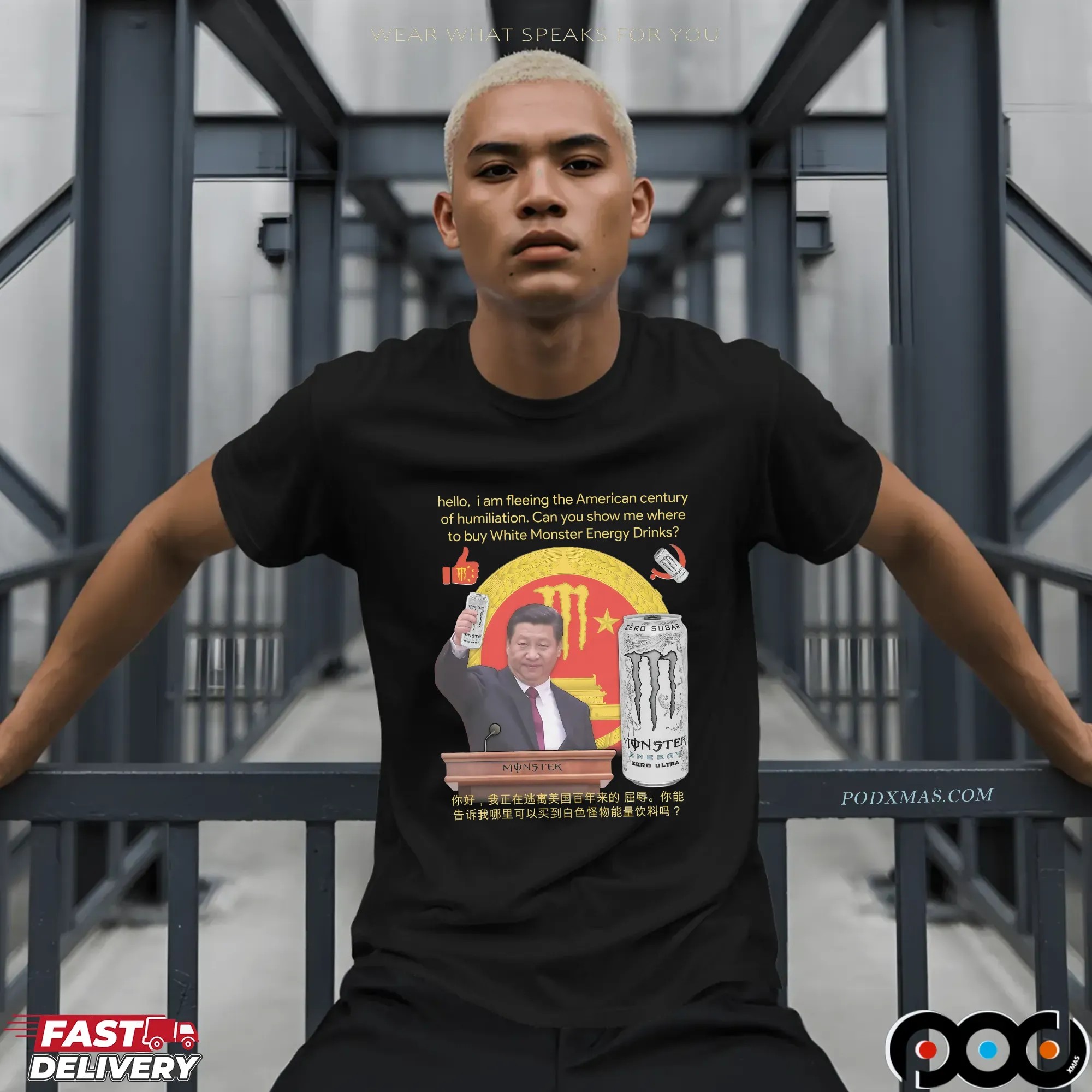 Xi Jinping Hello, I Am Fleeing The American Century Of Humiliation Funny T Shirt