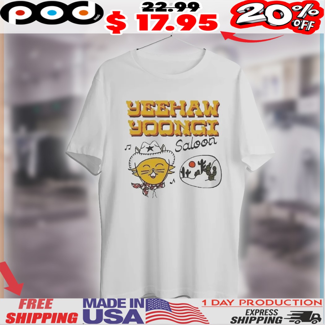 Yeehaw Yoongi Saloon Catboy Bangtan Shirt