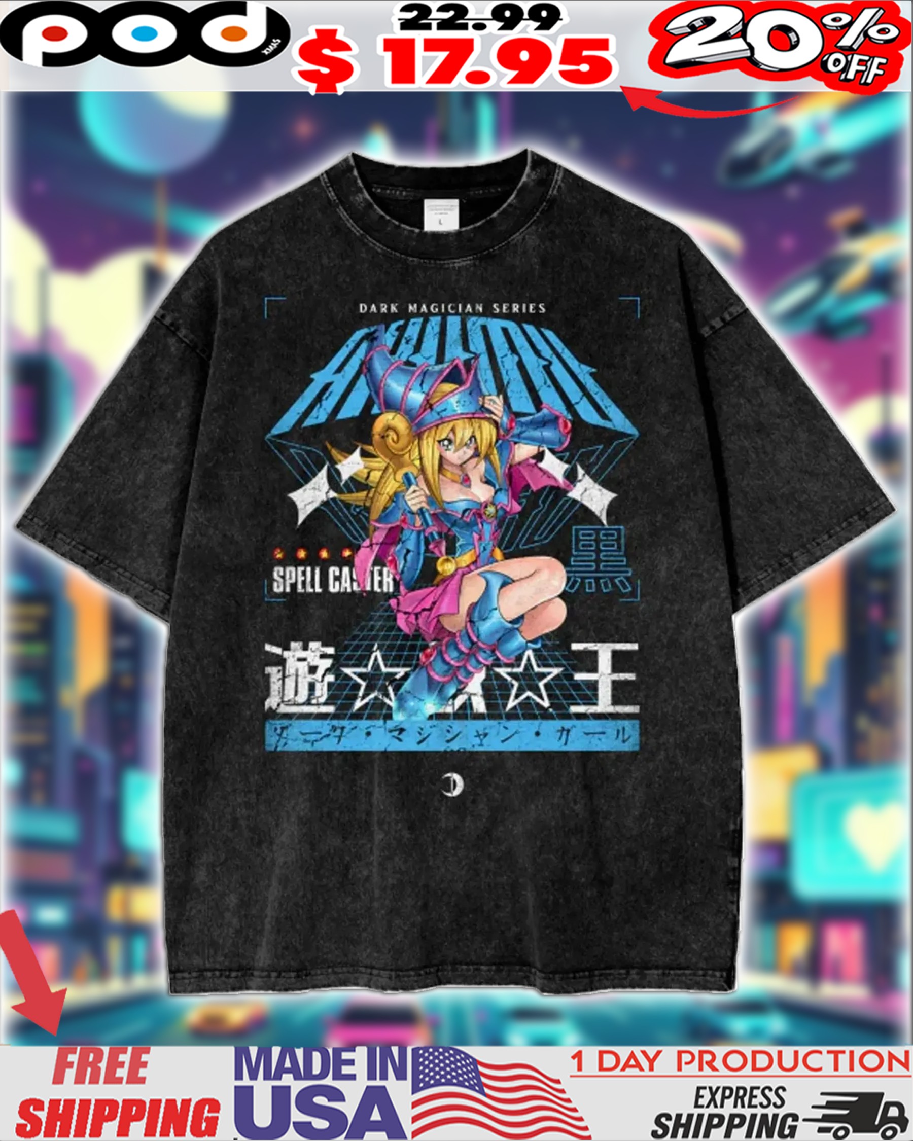 Yu-Gi-Oh! 'Dark Magician Girl' Series Spellcaster anime shirt